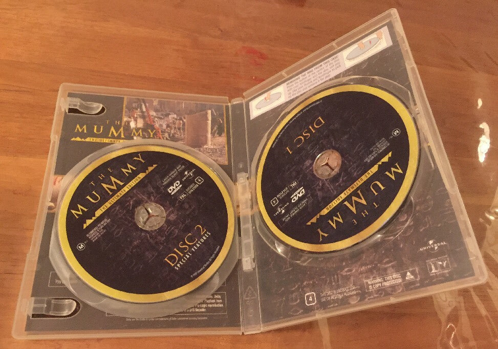 The Mummy The Ultimate Edition 2disc Dvd Not Sealed + free post Aus Seller