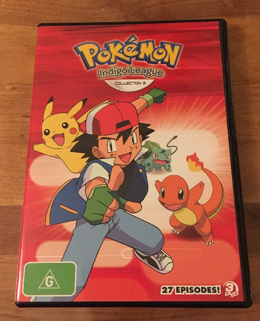 Pokemon Indigo League Collection 2 Dvd Not Sealed 3disc Set + free post Aus Sell