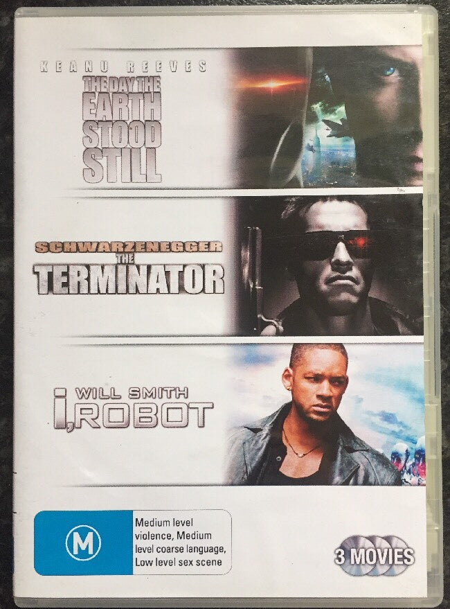 3 Movie Collection:Terminator, I Robot And The Day Earth Stood Still
