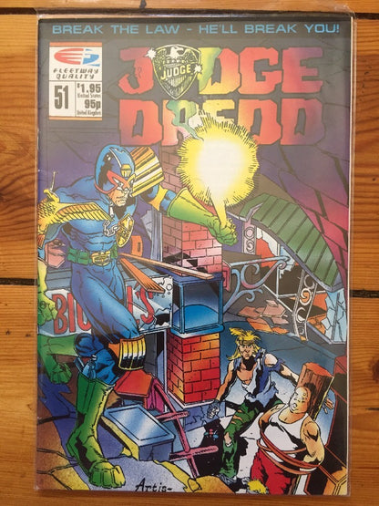 Judge Dredd FleetAway Comic Book 51 In Mint Condition