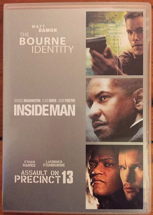 The Bourne Identity, Inside Man, Assault On Precint 13 DVD Collection
