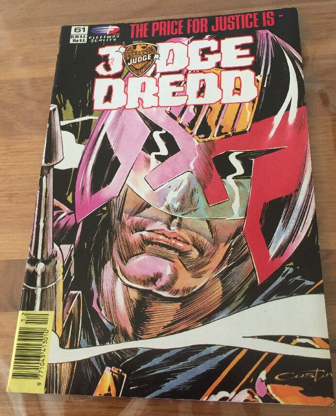 Judge Dredd The Price For Justice Is Comic Book 61 Mint Condition