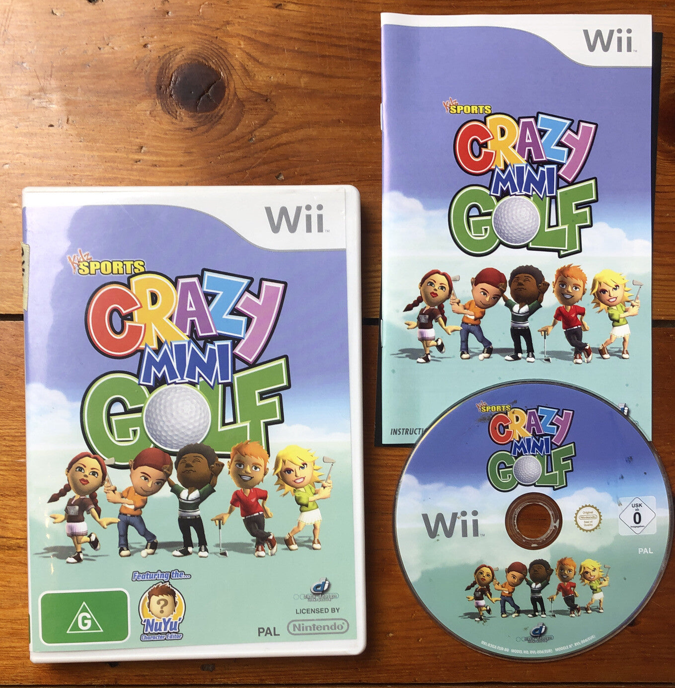 2142 Crazy Mini Golf Nintendo Wii PAL Complete Game