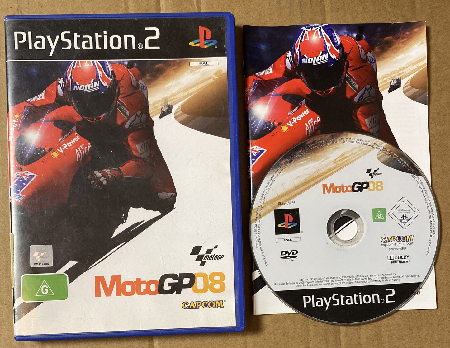 2260 Moto Gp 08 Playstation 2/PS2 Complete Game