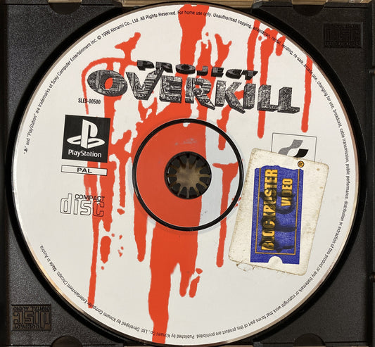 2026 Project Overkill PAL Playstation 1/PS1 - Disc Only