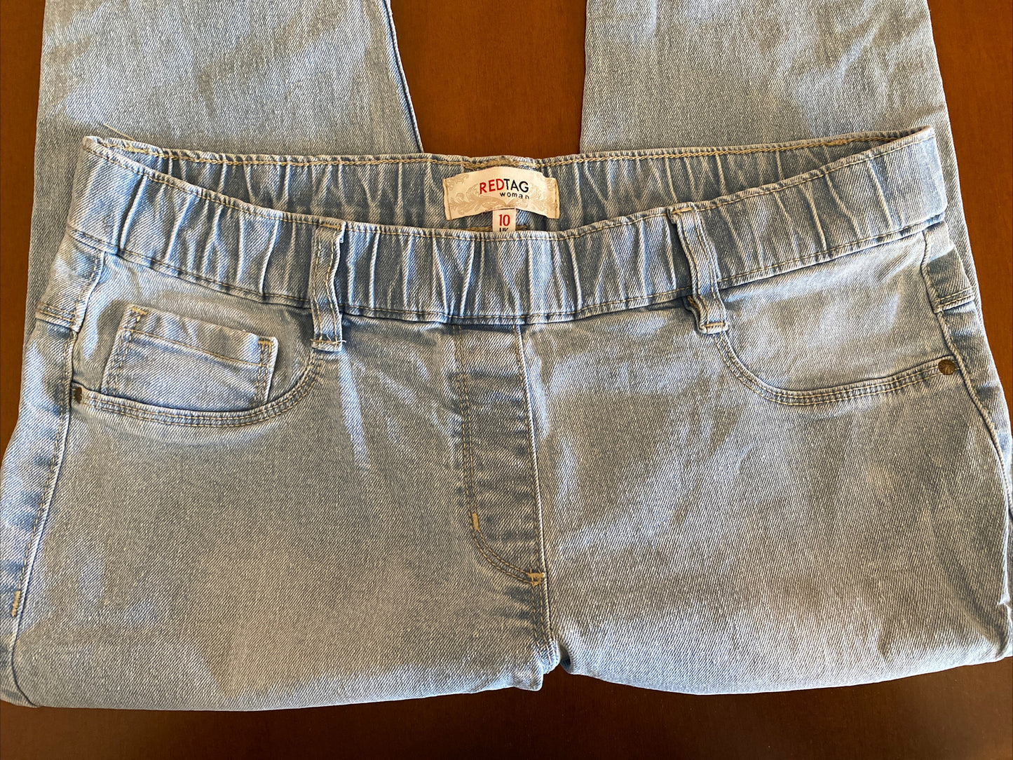 Red Tag Women's stretch Jeans Sizing UK 10 In Good Condition