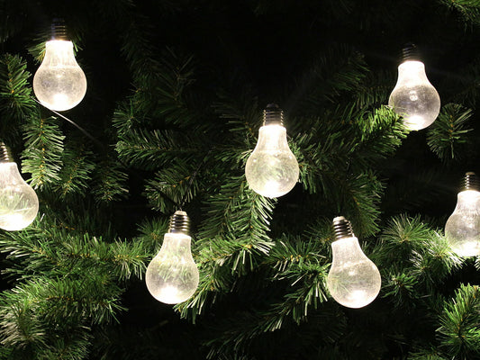 Brand New Set of 12 Party Globe Style Lights - Warm White LED 3.6M Lit Length