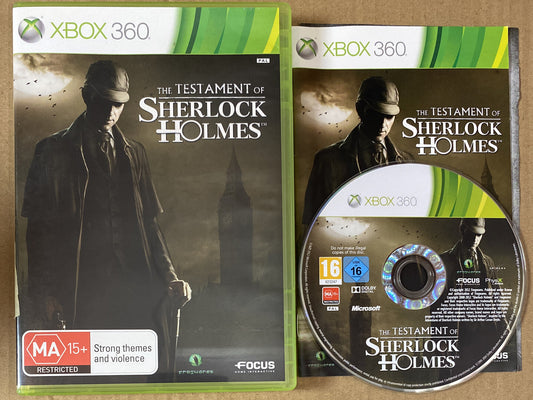 2364 The Testament Of Sherlock Holmes PAL Xbox 360 Complete