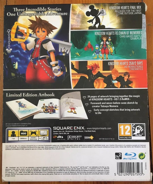 545 Kingdom Hearts -HD 1.5 Remix Playstation 3/PS3 Complete Game