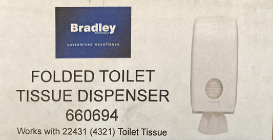 Bradley Folded Toilet Tissue Dispenser Brand New