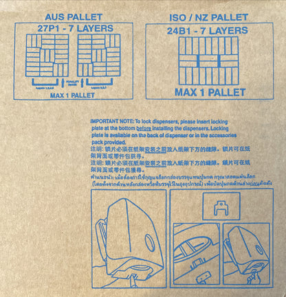 Bradley Folded Toilet Tissue Dispenser Brand New