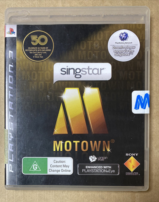 2993 Singstar Motown New Sealed PAL Playstation 3/PS3 Complete + Free Post