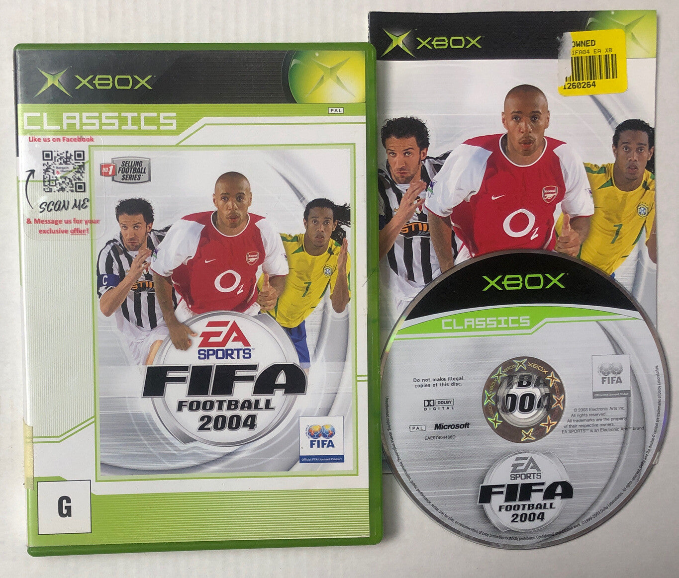 2575 EA Sports Fifa Football 2004 PAL Xbox Complete Game + Free Post