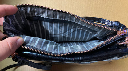 M658 Mimco Handbag Purse Clutch Black In Good Condition + Free Post