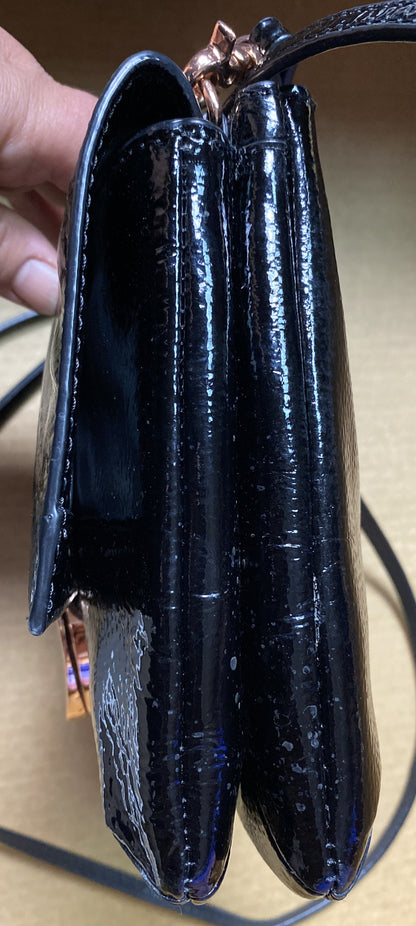 M658 Mimco Handbag Purse Clutch Black In Good Condition + Free Post