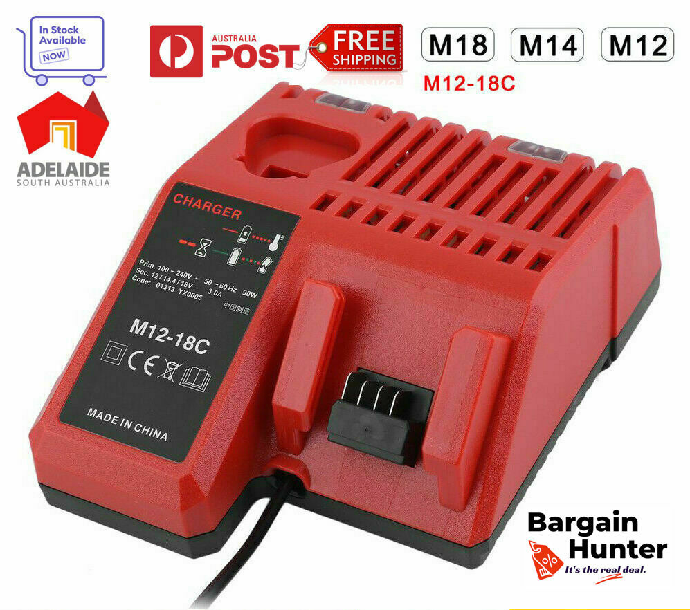 Aftermarket Milwaukee li-Ion 12v-18v  Replacement Battery Charger M12-18FC 240V