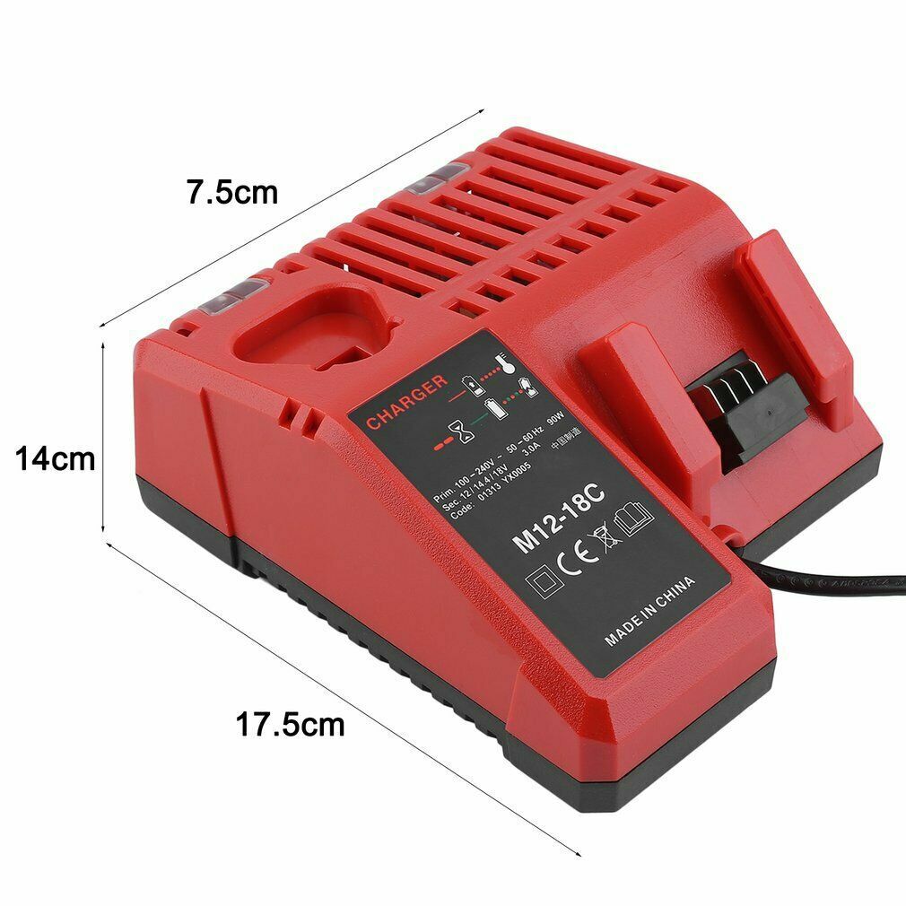 Aftermarket Milwaukee li-Ion 12v-18v  Replacement Battery Charger M12-18FC 240V
