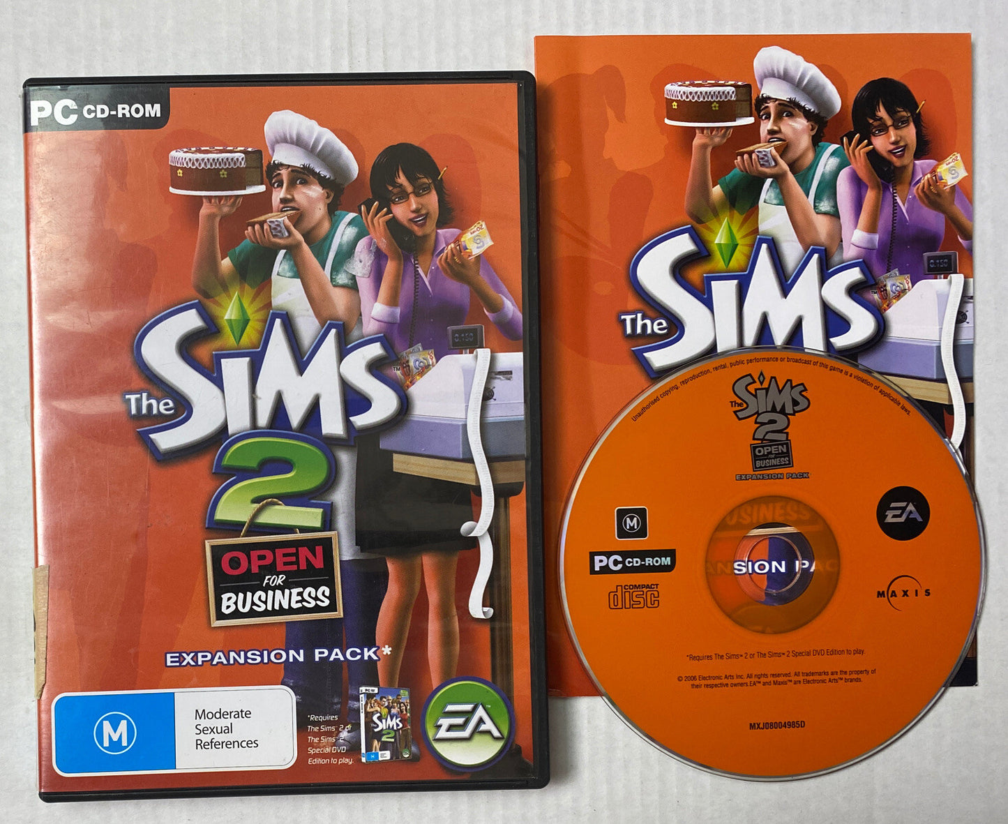 2834 The Sims 2 Open For Business Expansion Pack Only PC Complete