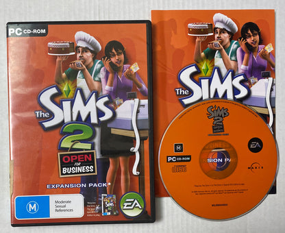 2834 The Sims 2 Open For Business Expansion Pack Only PC Complete