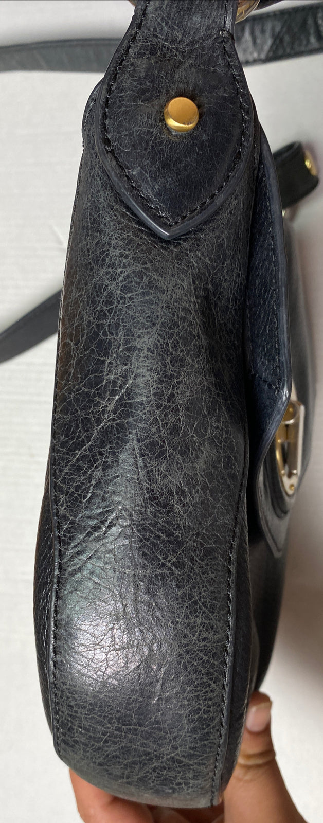 M659 Mimco Medium Handbag Purse Black In Good Condition + Free Post