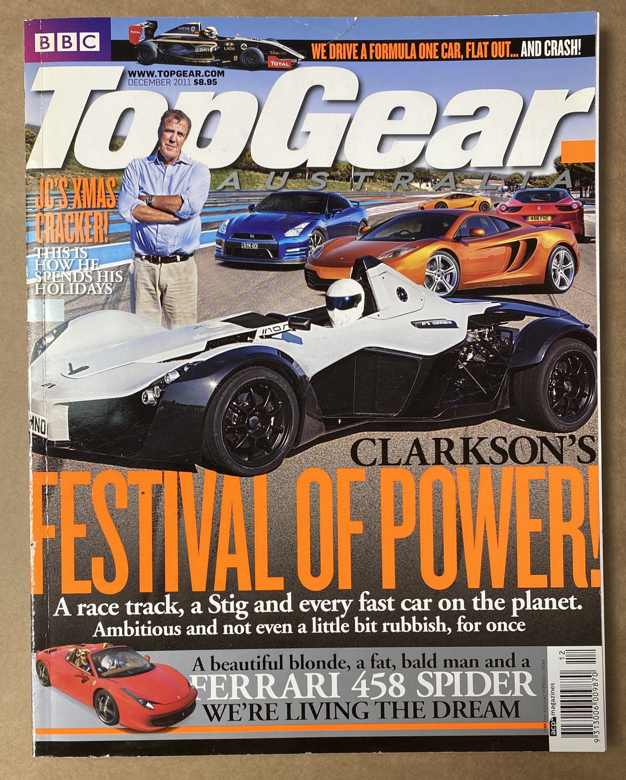 BBC Top Gear Australia December 2011 Magazine In Ok Condition