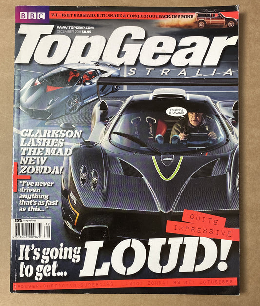 BBC Top Gear Australia December 2010 Magazine In Good Condition