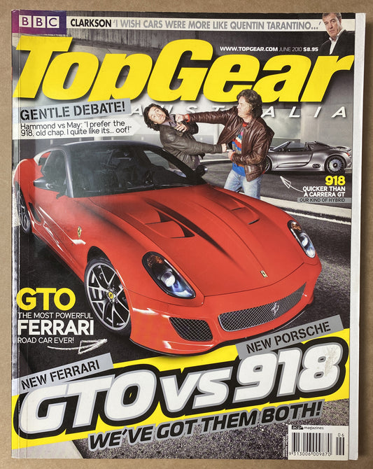 BBC Top Gear Australia June 2010 Magazine In Good Condition
