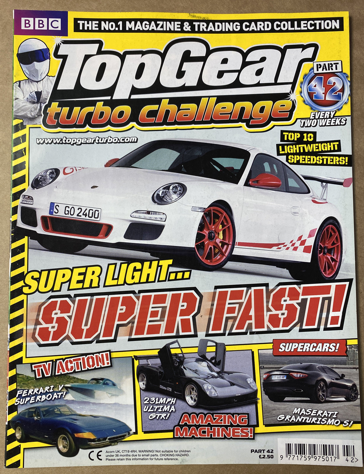 BBC Top Gear Turbo Challenge Part 42 In Good Condition Magazine