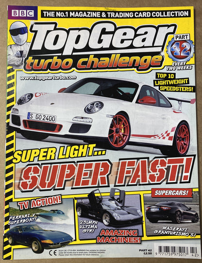 BBC Top Gear Turbo Challenge Part 42 In Good Condition Magazine