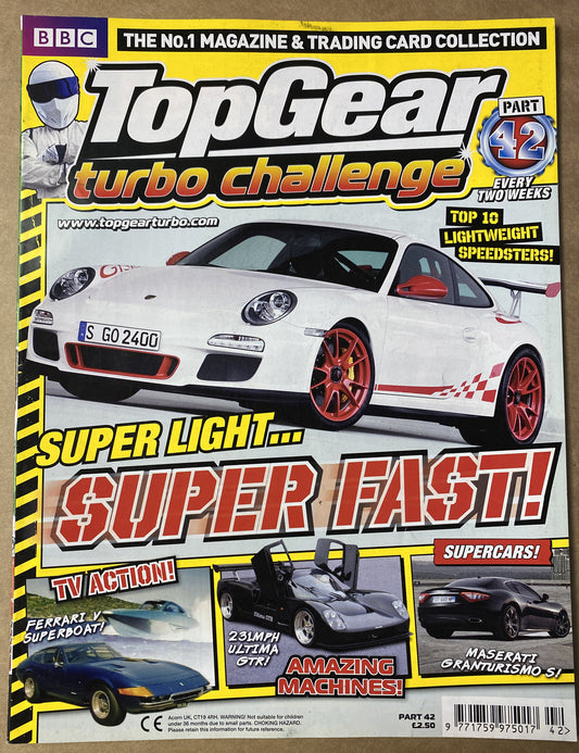 BBC Top Gear Turbo Challenge Part 42 In Good Condition Magazine