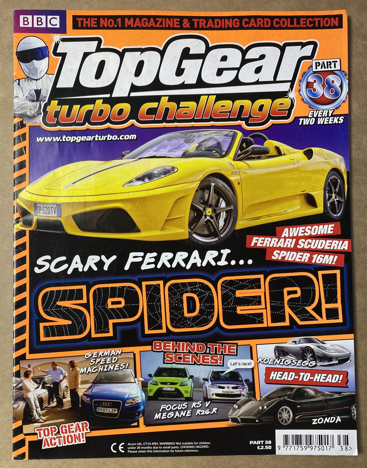 BBC Top Gear Turbo Challenge Part 38 In Good Condition Magazine