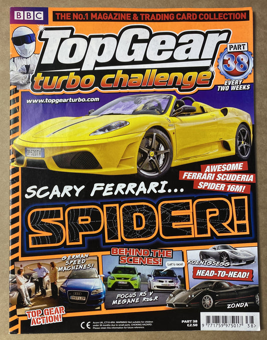 BBC Top Gear Turbo Challenge Part 38 In Good Condition Magazine