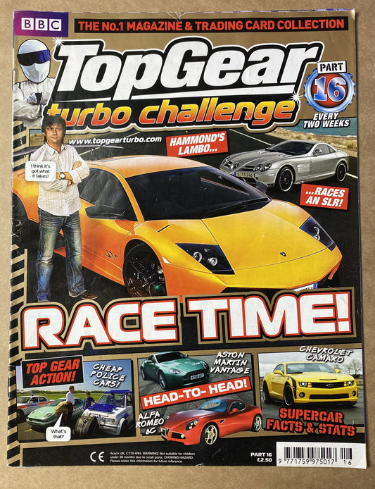 BBC Top Gear Turbo Challenge Part 16 In Good Condition Magazine
