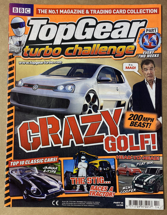 BBC Top Gear Turbo Challenge Part 14 In Good Condition Magazine