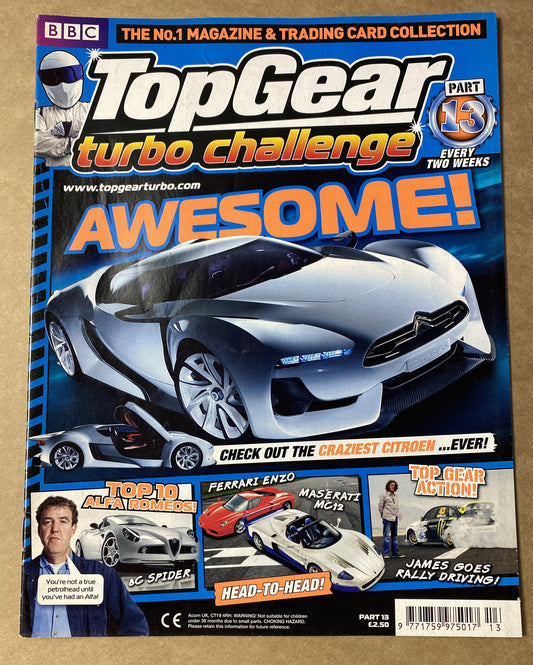 BBC Top Gear Turbo Challenge Part 13 In Good Condition Magazine