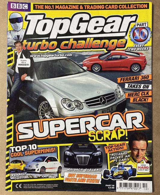BBC Top Gear Turbo Challenge Part 10 In Good Condition Magazine