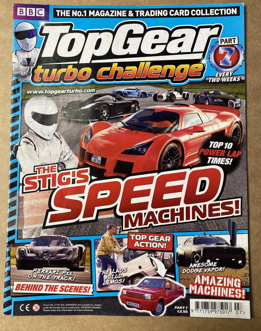 BBC Top Gear Turbo Challenge Part 7 In Good Condition Magazine