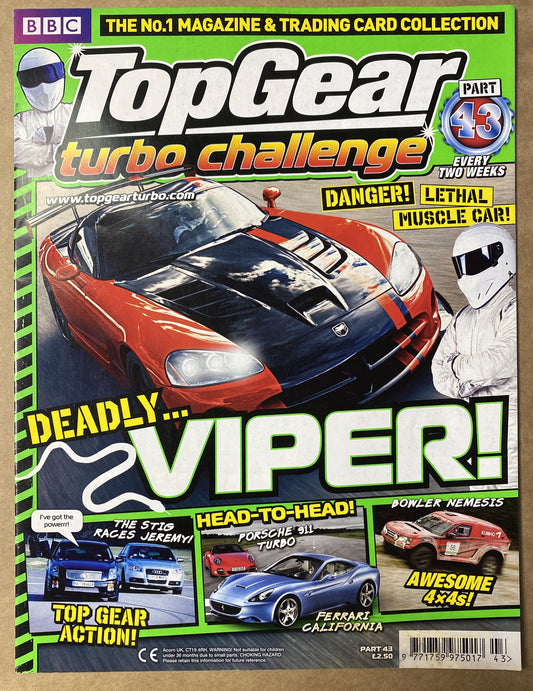 BBC Top Gear Turbo Challenge Part 43 In Good Condition Magazine