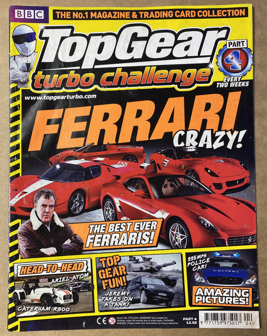 BBC Top Gear Turbo Challenge Part 4 In Good Condition Magazine