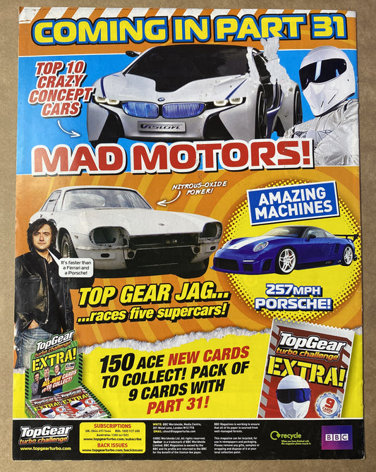 BBC Top Gear Turbo Challenge Part 30 In Good Condition Magazine