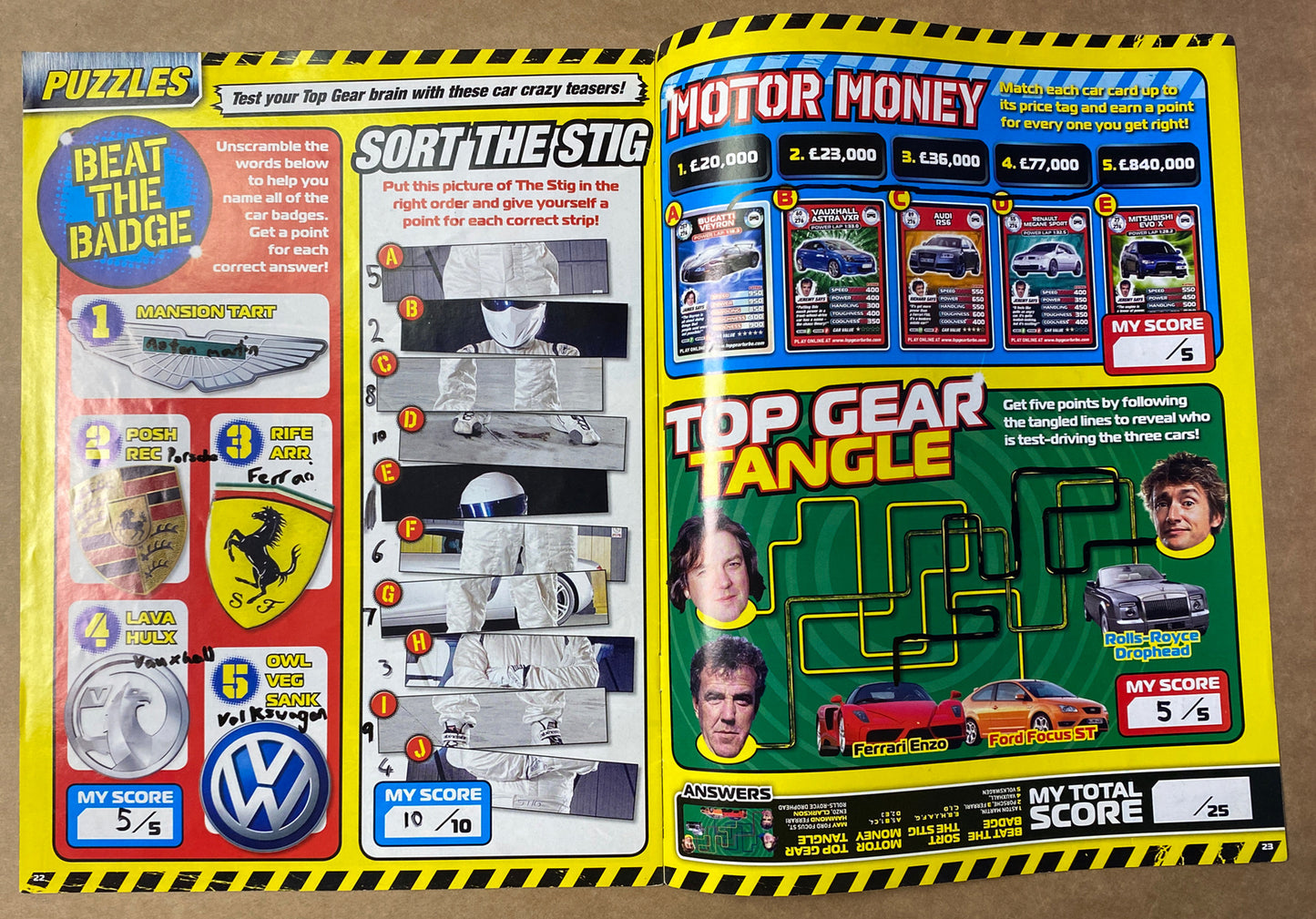 BBC Top Gear Turbo Challenge Part 3 In Good Condition Magazine