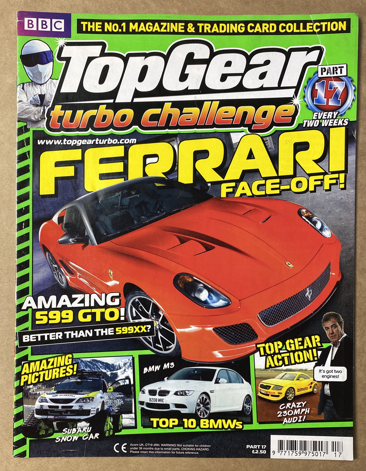BBC Top Gear Turbo Challenge Part 17 In Good Condition Magazine
