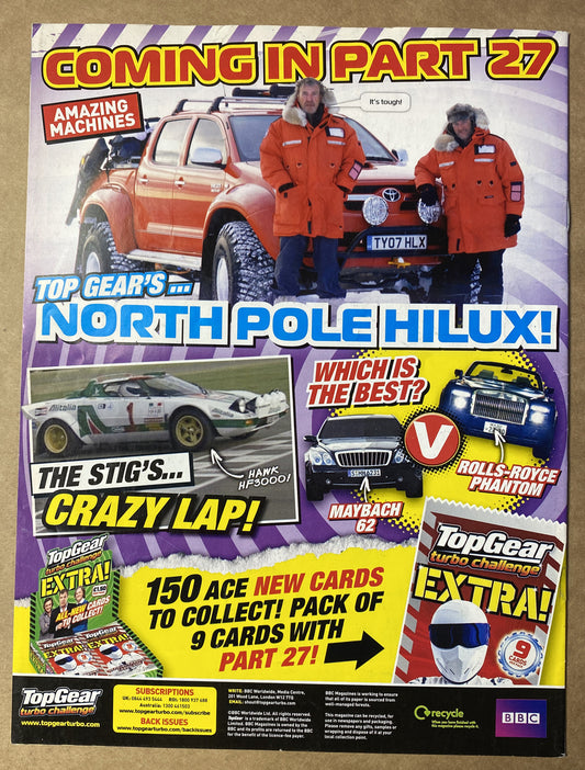 BBC Top Gear Turbo Challenge Part 26 In Good Condition Magazine