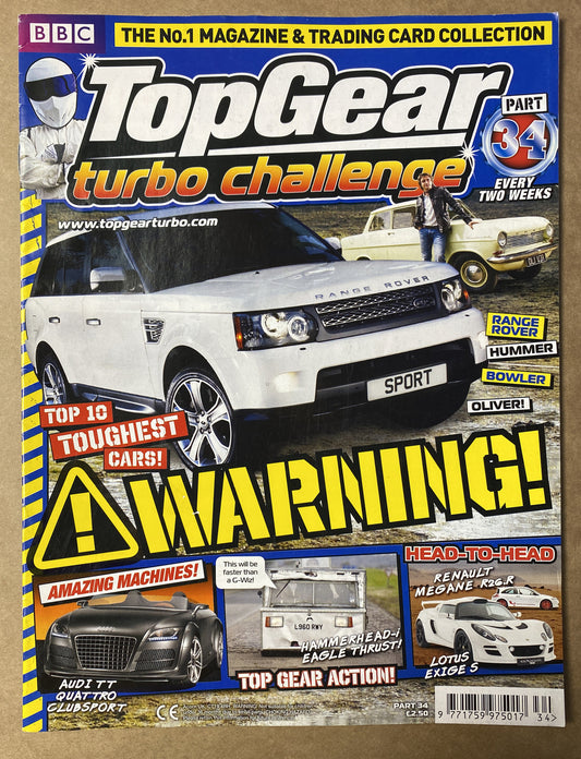 BBC Top Gear Turbo Challenge Part 34 In Good Condition Magazine
