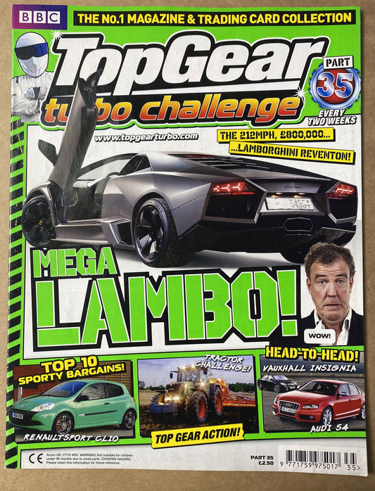 BBC Top Gear Turbo Challenge Part 35 In Good Condition Magazine