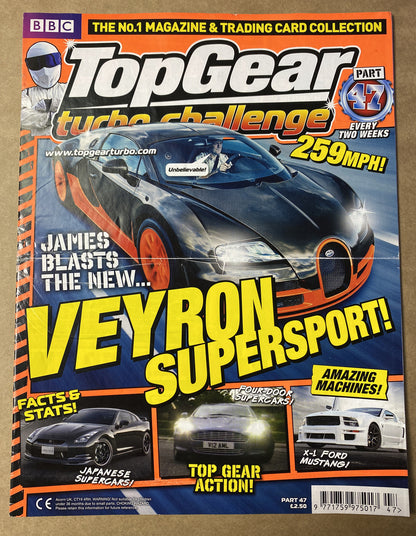 BBC Top Gear Turbo Challenge Part 47 In fair Condition Magazine