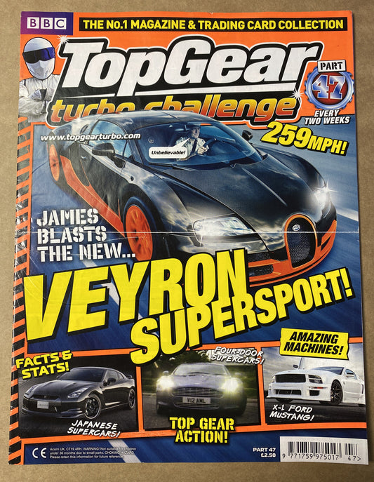 BBC Top Gear Turbo Challenge Part 47 In fair Condition Magazine