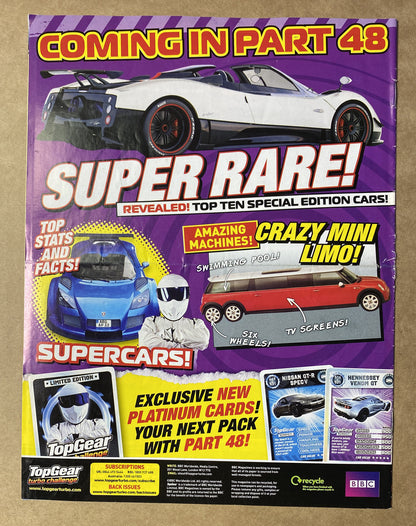 BBC Top Gear Turbo Challenge Part 47 In fair Condition Magazine
