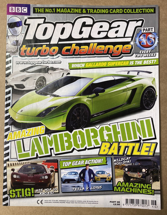 BBC Top Gear Turbo Challenge Part 46 In Good Condition Magazine