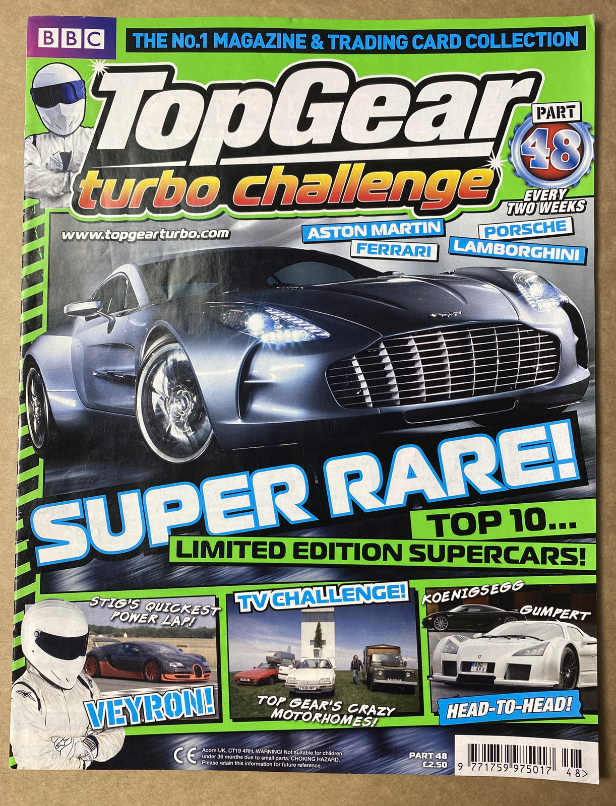BBC Top Gear Turbo Challenge Part 48 In Good Condition Magazine